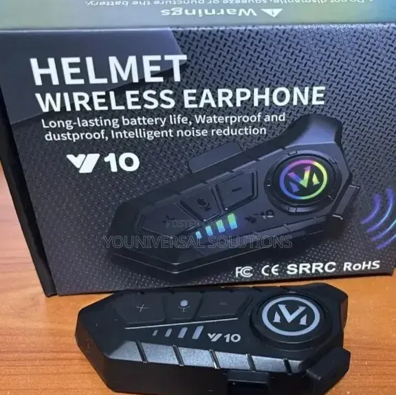 *V10 Helmet Bluetooth Headset* With Dynamic Lights and Noise