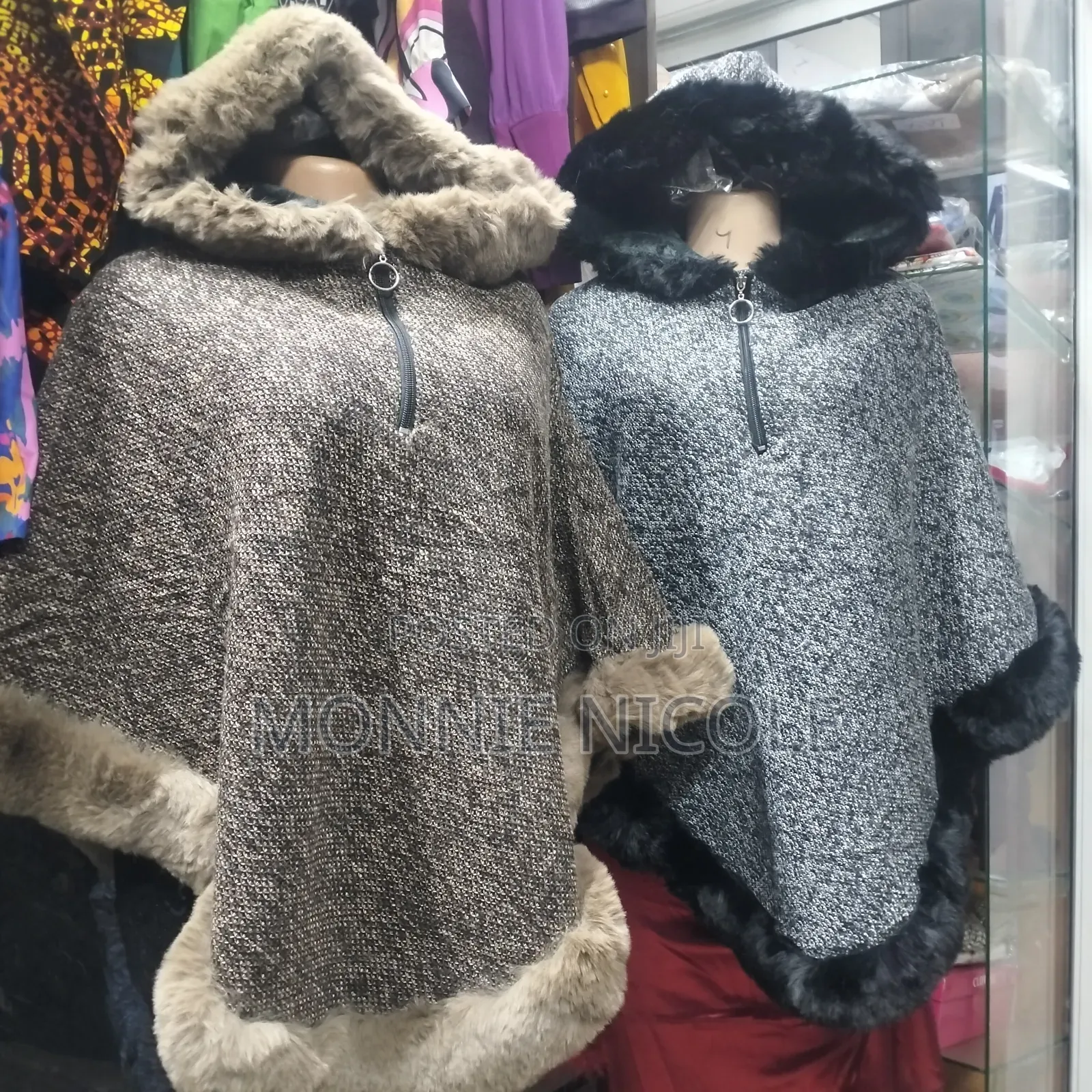 Olive Women Poncho Hoodie