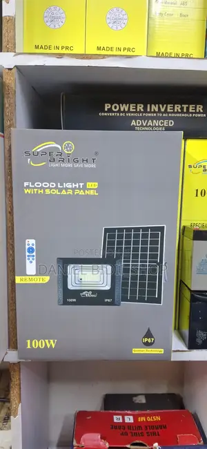 Super Bright 100 Watts Solar Floodlight With Solar Panel