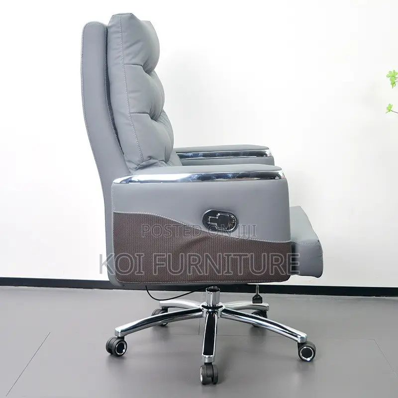 Office Chairs; Erginomic Executuve Leather Offuce Seatr With Footrest