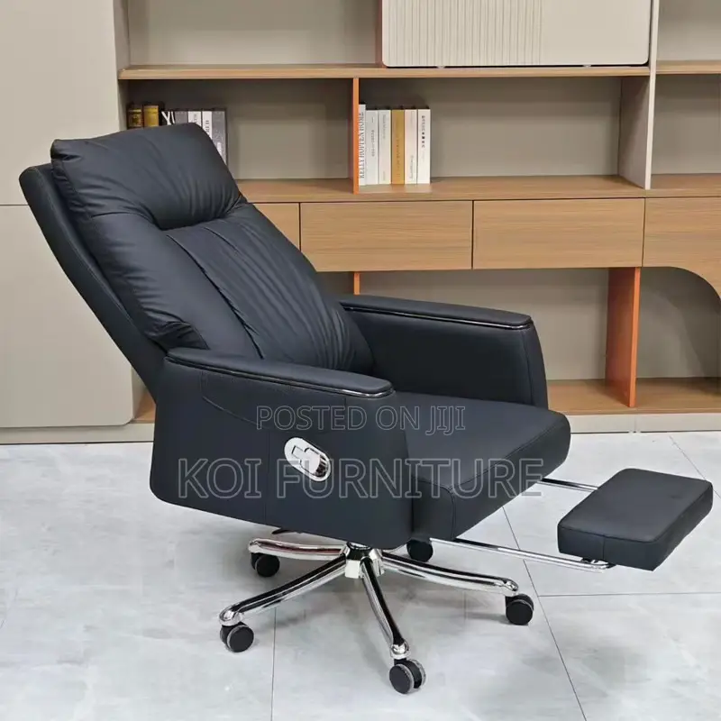 Office Chairs; Erginomic Executuve Leather Offuce Seatr With Footrest