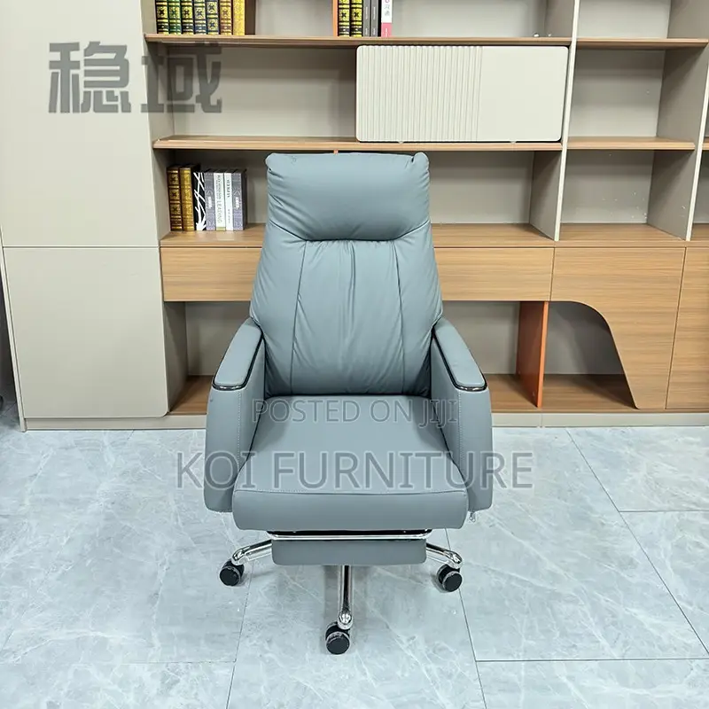 Office Chairs; Erginomic Executuve Leather Offuce Seatr With Footrest
