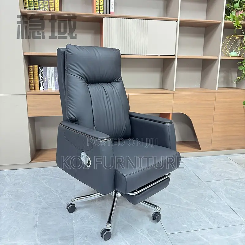 Office Chairs; Erginomic Executuve Leather Offuce Seatr With Footrest
