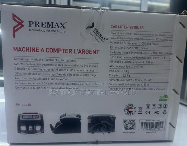 Premax PM-CC35D Cash Counting Machine With Counterfeit Detection - main view