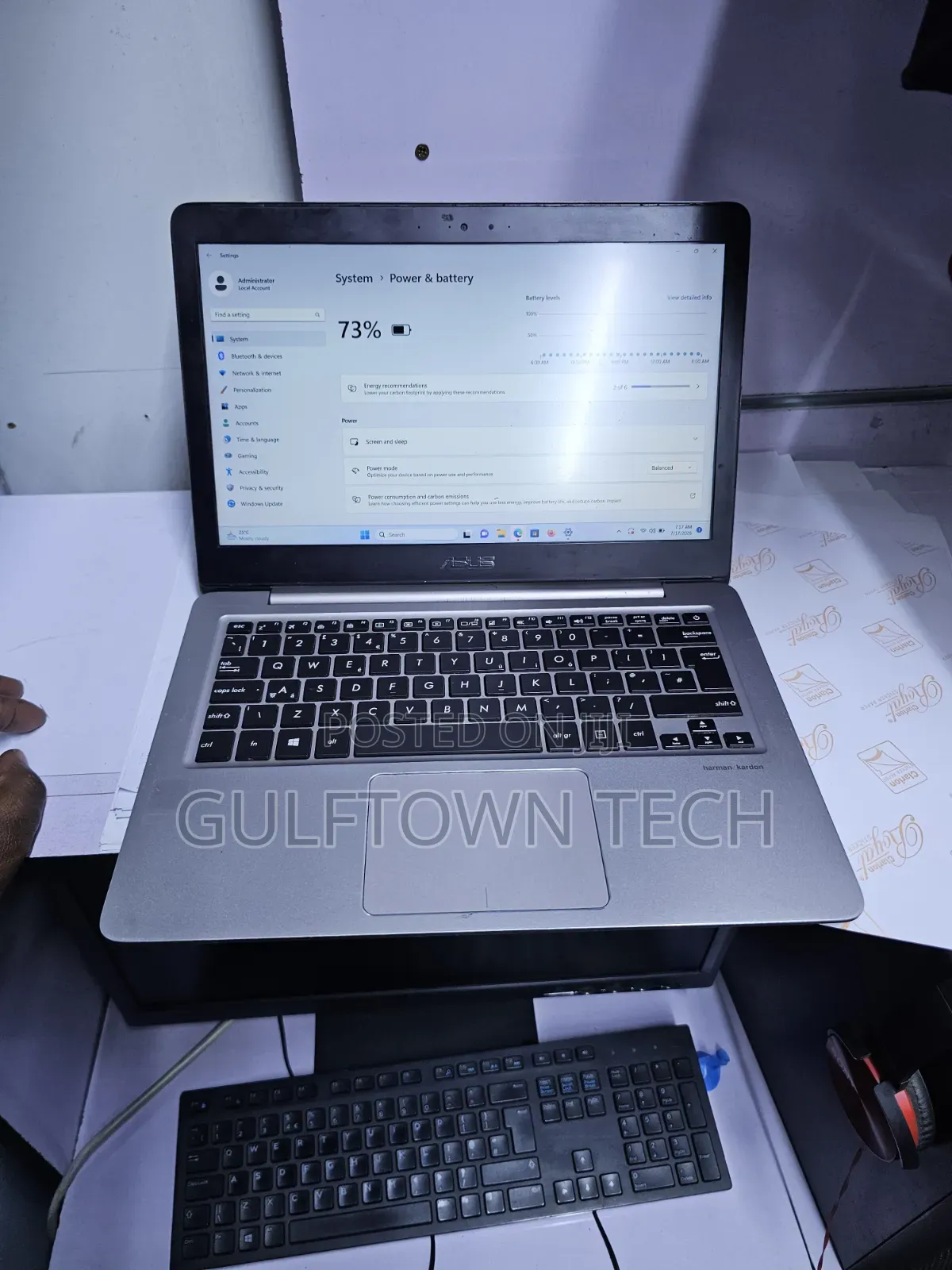 Laptop Asus 8GB Intel Core i7 SSD 256GB