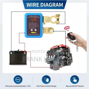 Remote Battery Disconnect Switch Anti Theft