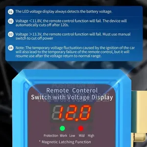 Remote Battery Disconnect Switch Anti Theft