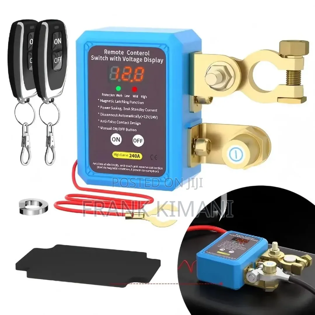 Remote Battery Disconnect Switch Anti Theft