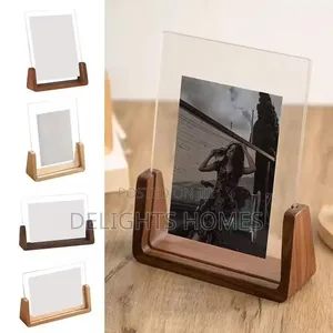 Acrylic Photo Frame With Wooden Base_ex