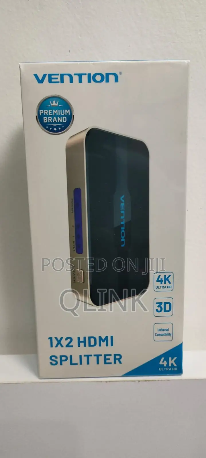 Vention 1 in 2 Out HDMI Splitter at 30Hz Gold Aluminum Alloy Type