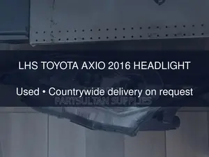 LHS Toyota Axio 2016 Headlight