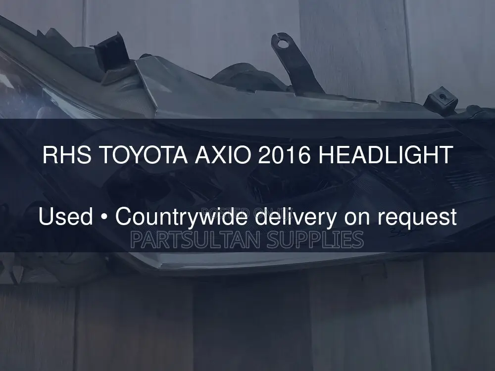 RHS Toyota Axio 2016 Headlight