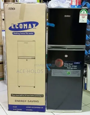 Ecomax 138 Litres (Dark Silver) Double-Door Fridge