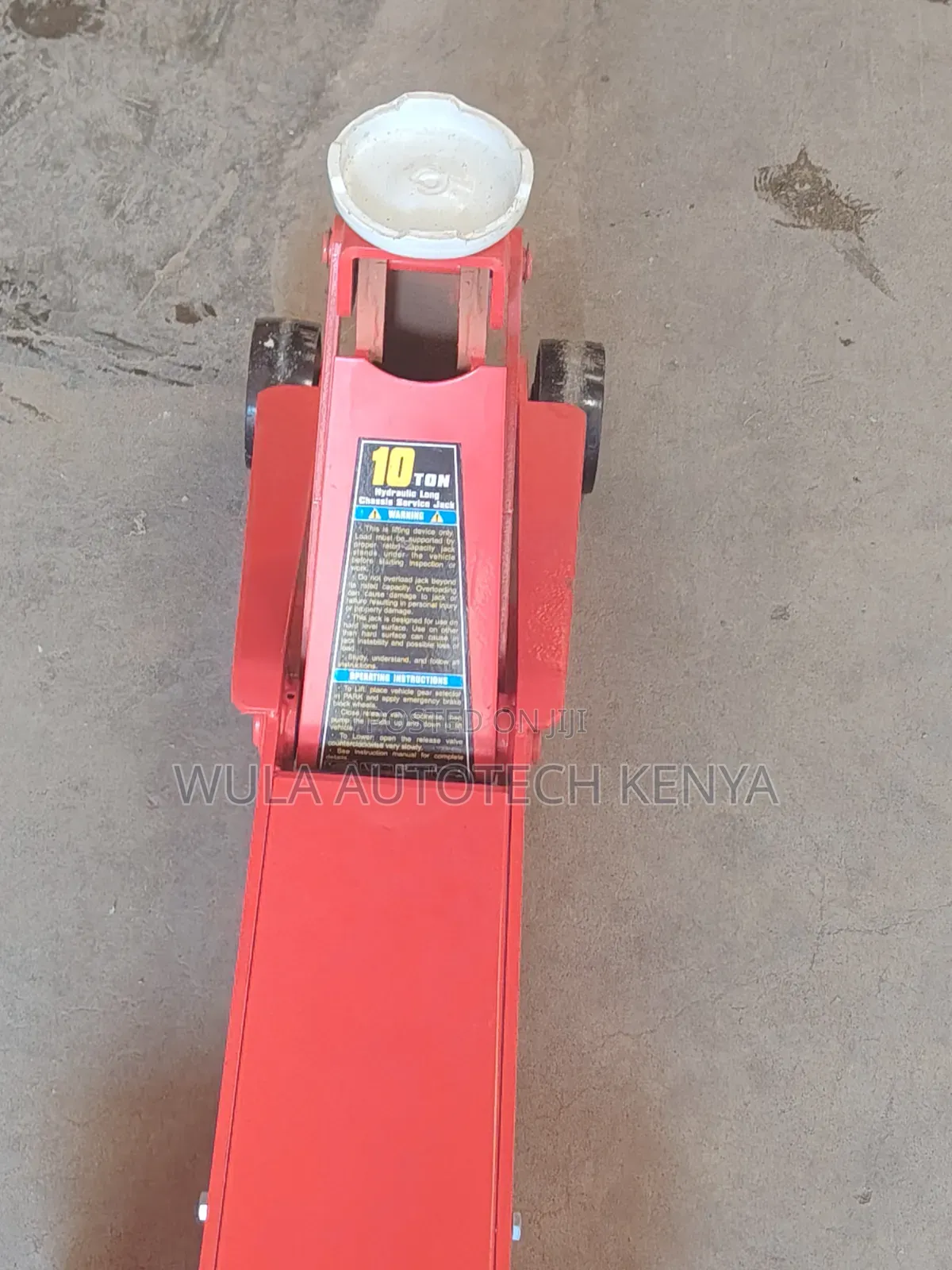 Professional and Durable 10tns Trolley Jack Machine Sunshine Italy