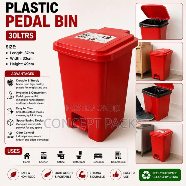 NEL Pedal Bin – 30 Litres (Plain)