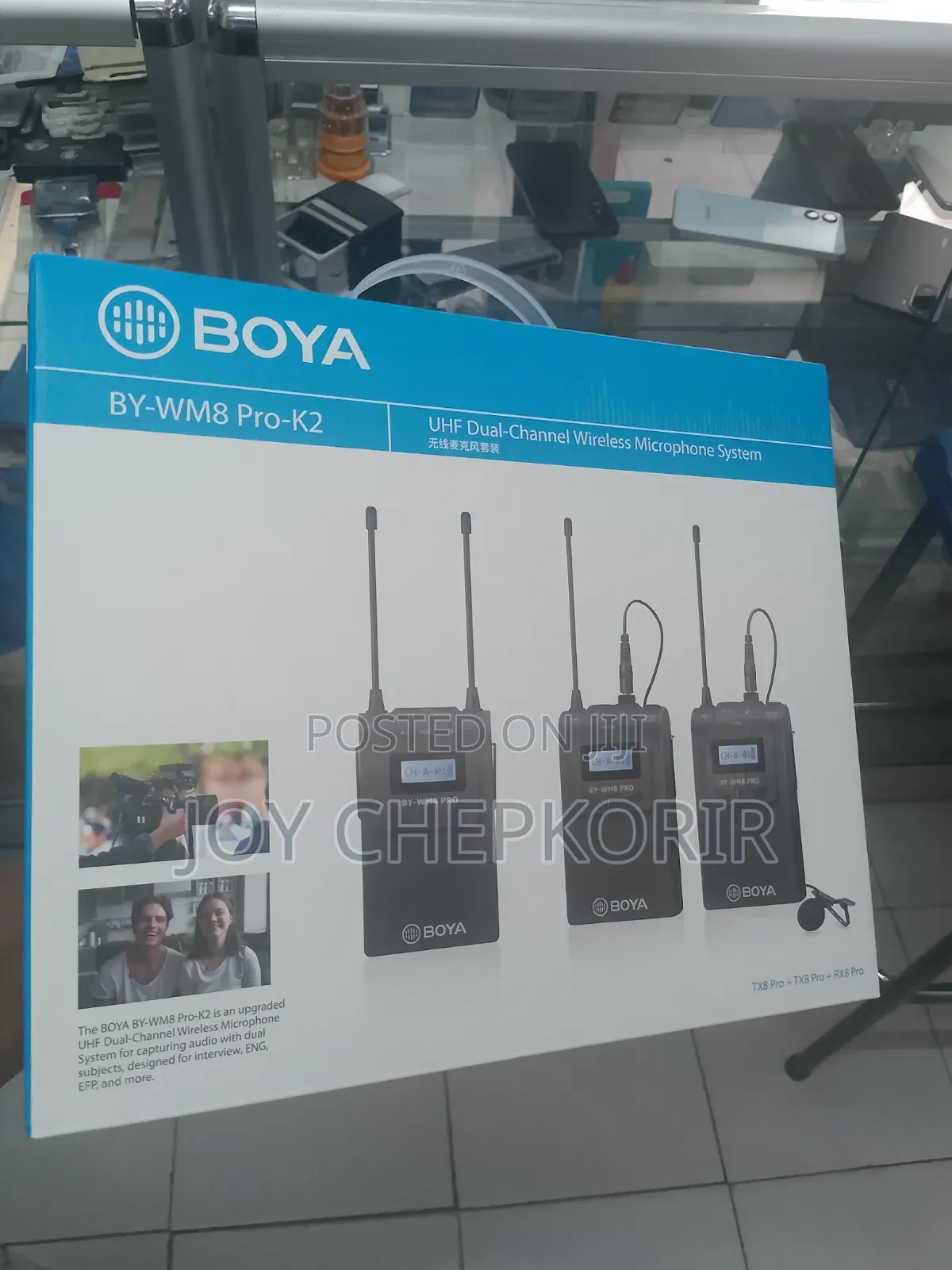 BOYA BY-WM8 Pro- UHF Dual-Channel Wireless Microphone System