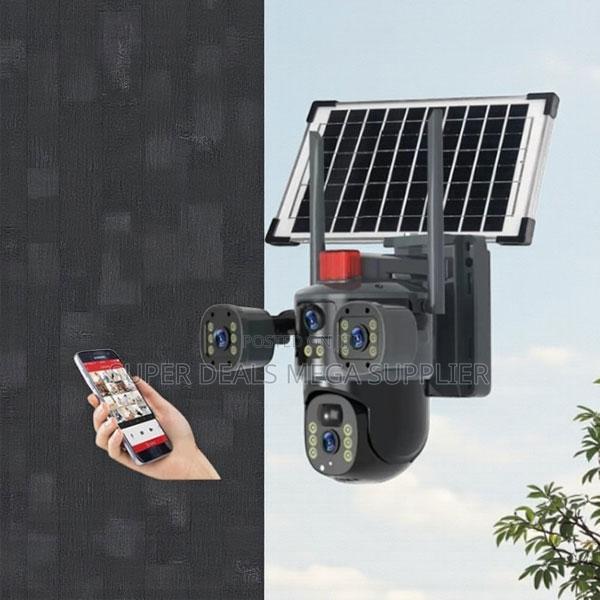 Motion Detection 20MP 4G PTZ Dual Three Triple Lens Solar Camera