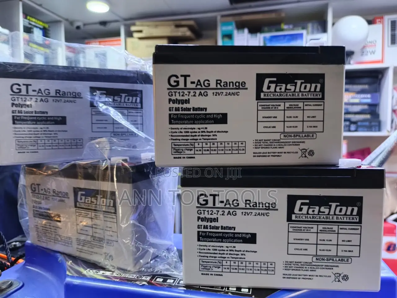 Gaston Gt12-7.2ag 12v 7ah Rechargeable Ups Battery