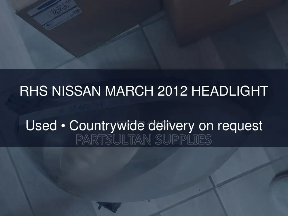 RHS Nissan March 2012 Headlight