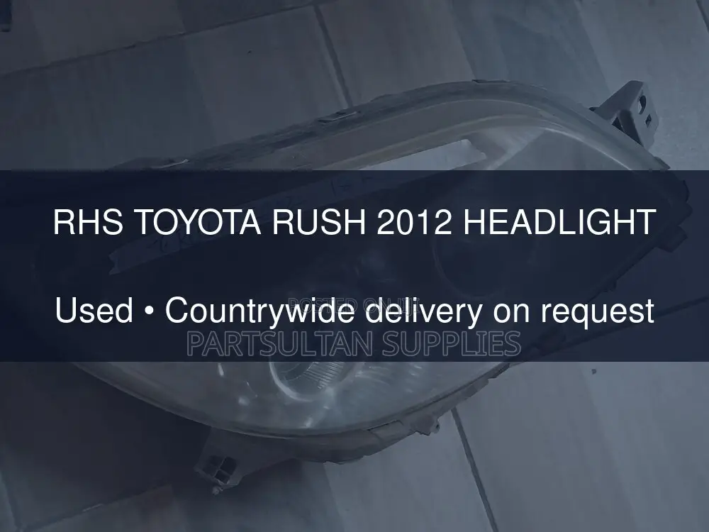 RHS Toyota Rush 2012 Headlight