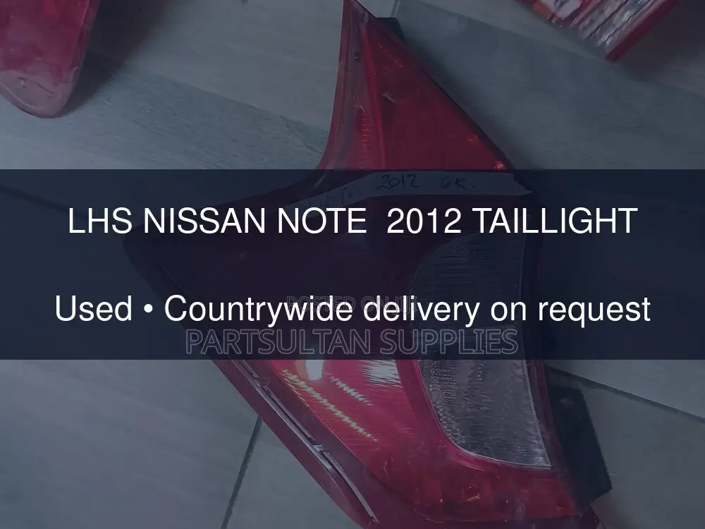 LHS Nissan Note 2012 Taillight