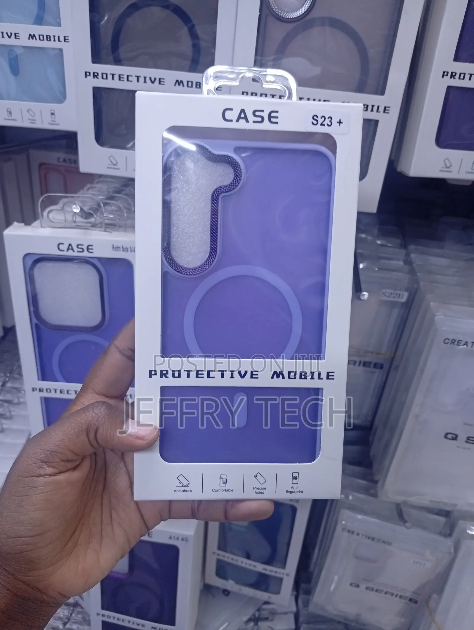 Samsung Galaxy S23+ Purple / Violet Ergonomic Grip Cover