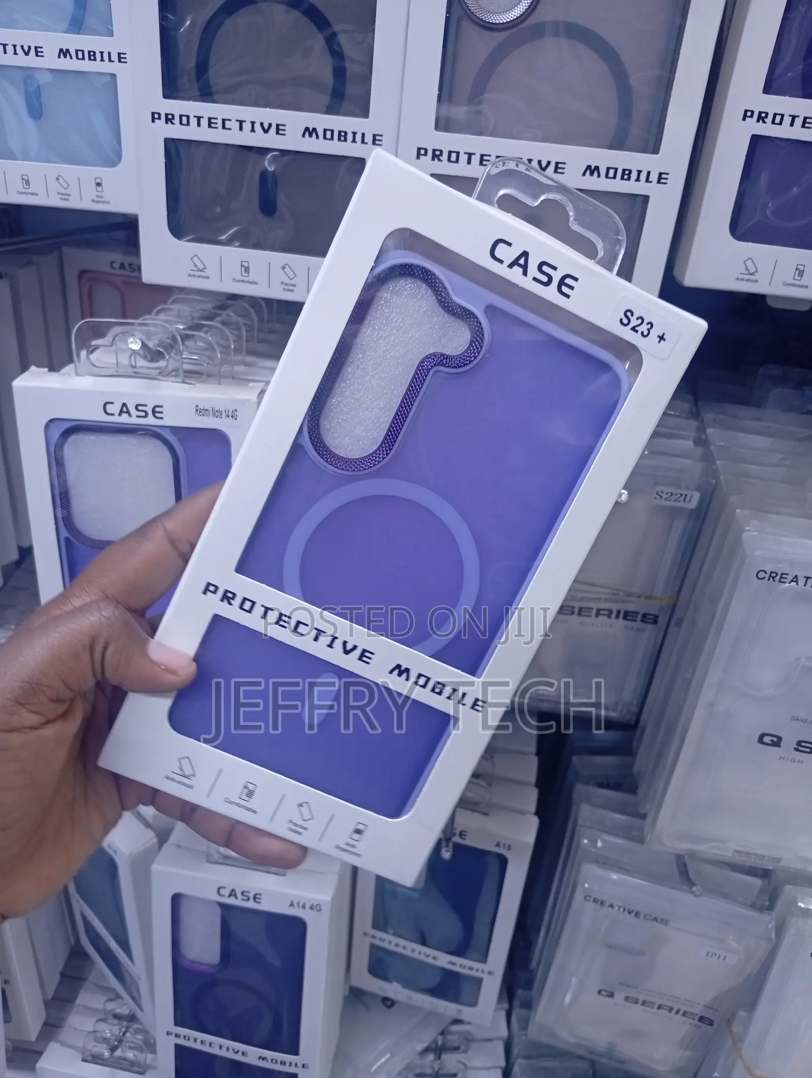 Samsung Galaxy S23+ Purple / Violet Ergonomic Grip Cover