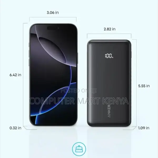 Anker Zolo Power Bank 20,000mAh (, 22.5w, Built in USB-C Cable