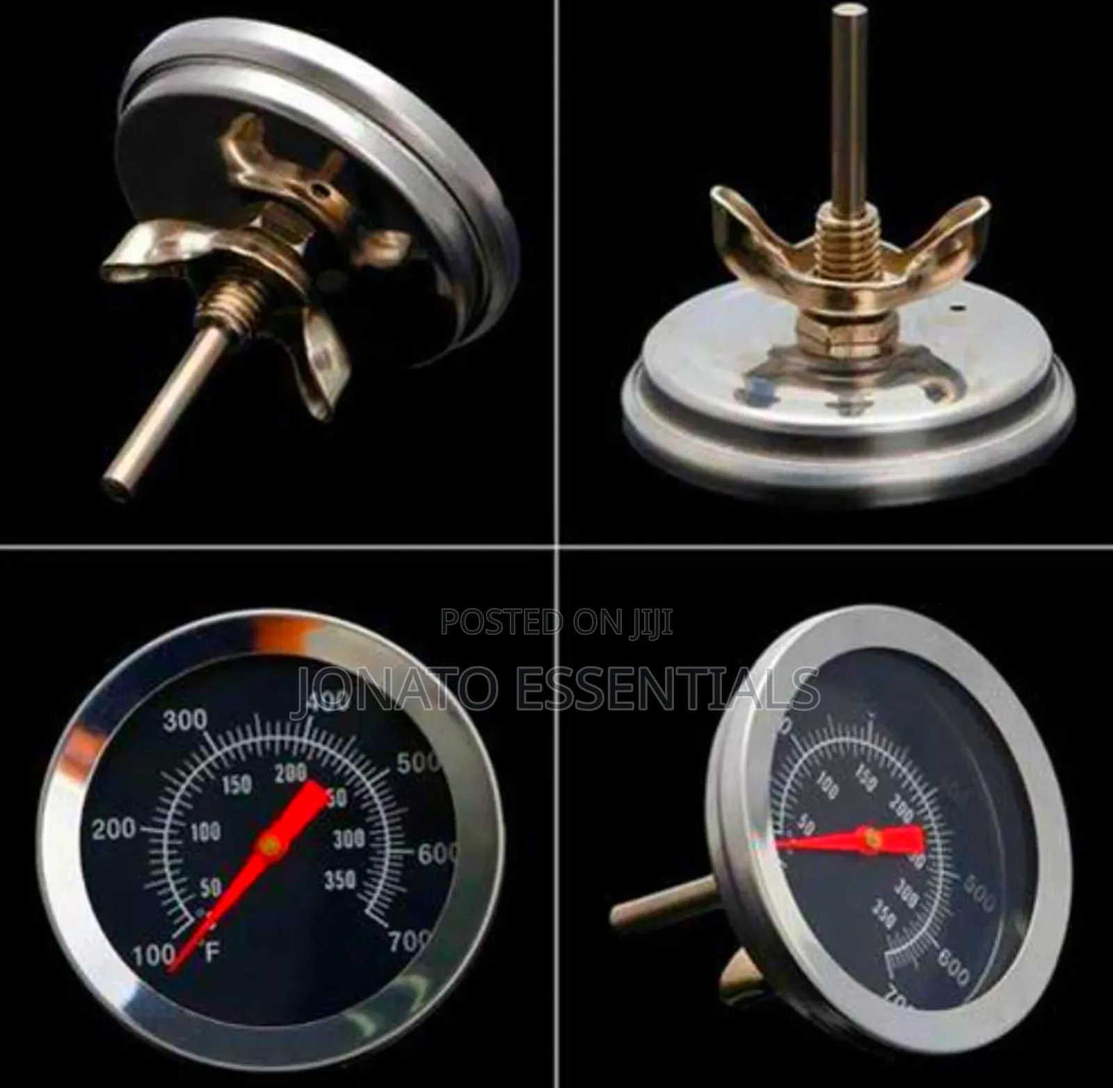 Oven Thermometer, Grill Smoker Temperature Gauge Dial Thermometer