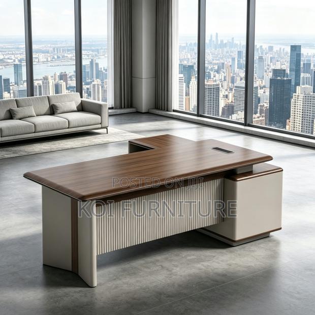 Office Desk; 1.6 Meters Executive Advanced Office Desk in L Shape