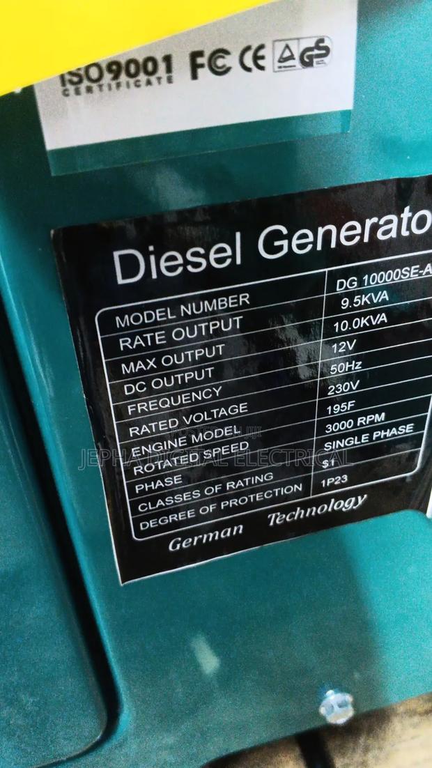 Powerful Premier 10kva Generator Machine/ With Keystart With ATS Port