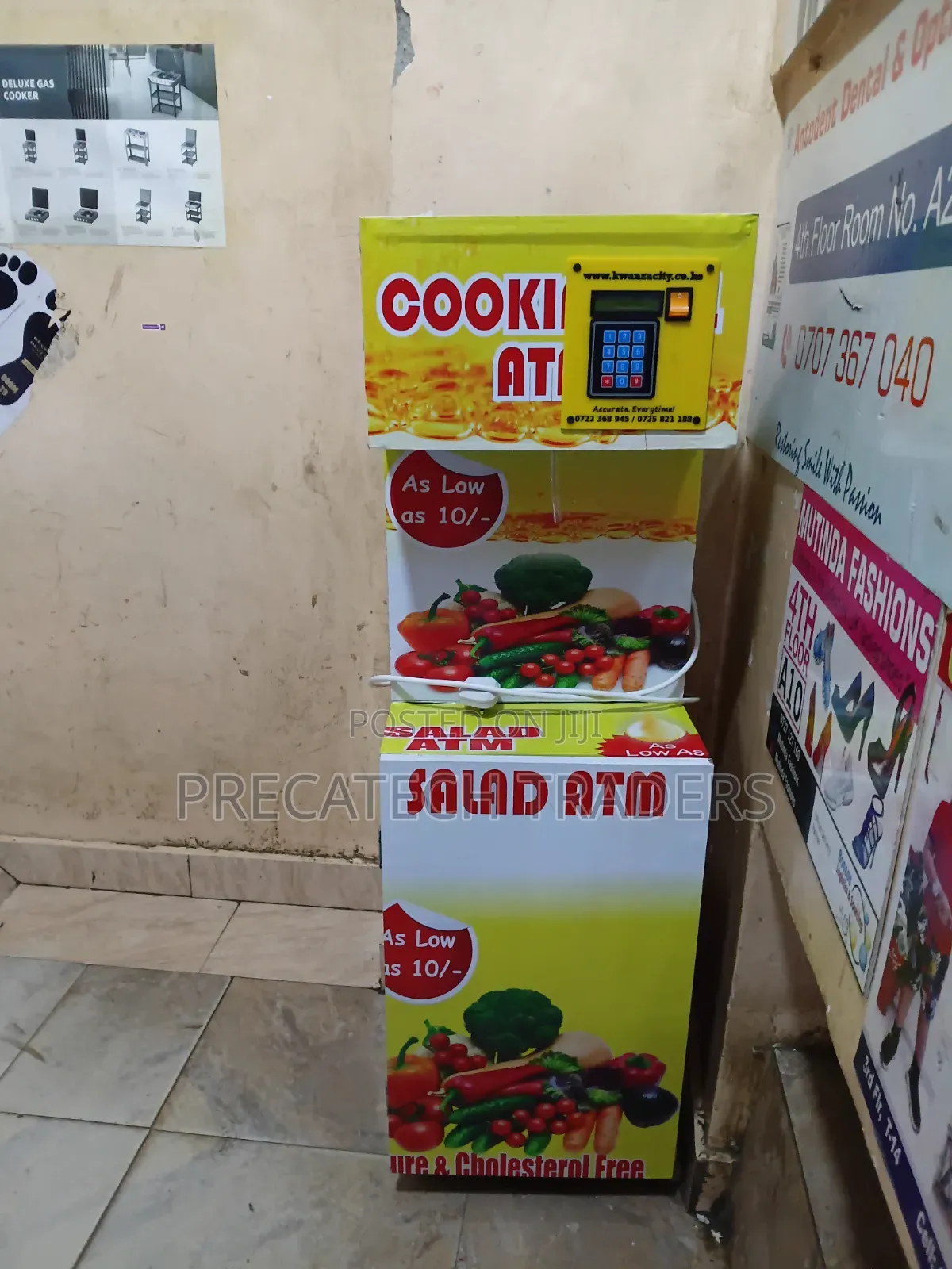 Cooking Oil ATM With Keypad LCD Display