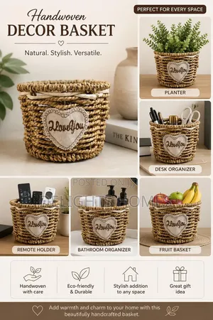 Stylish Woven Storage Basket