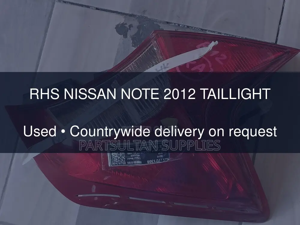 RHS Nissan Note 2012 Taillight