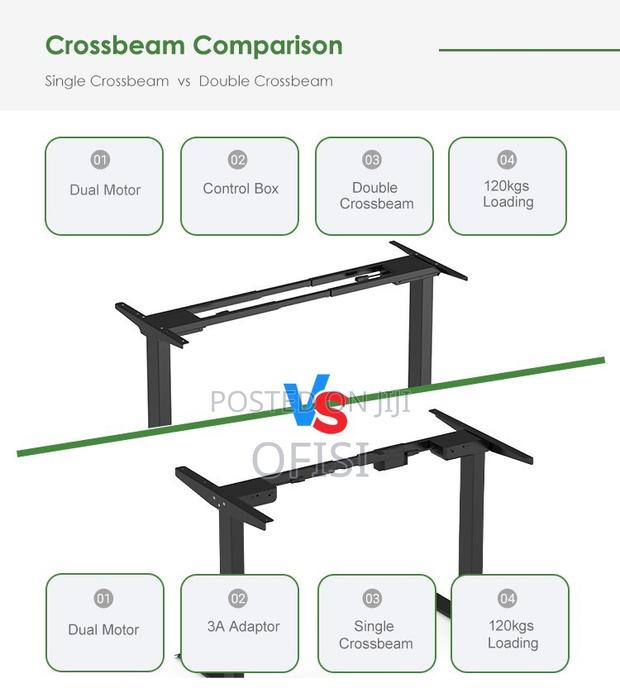 Office Desk; 180cm Height Adjustable Electric Desk - thumbnail 7