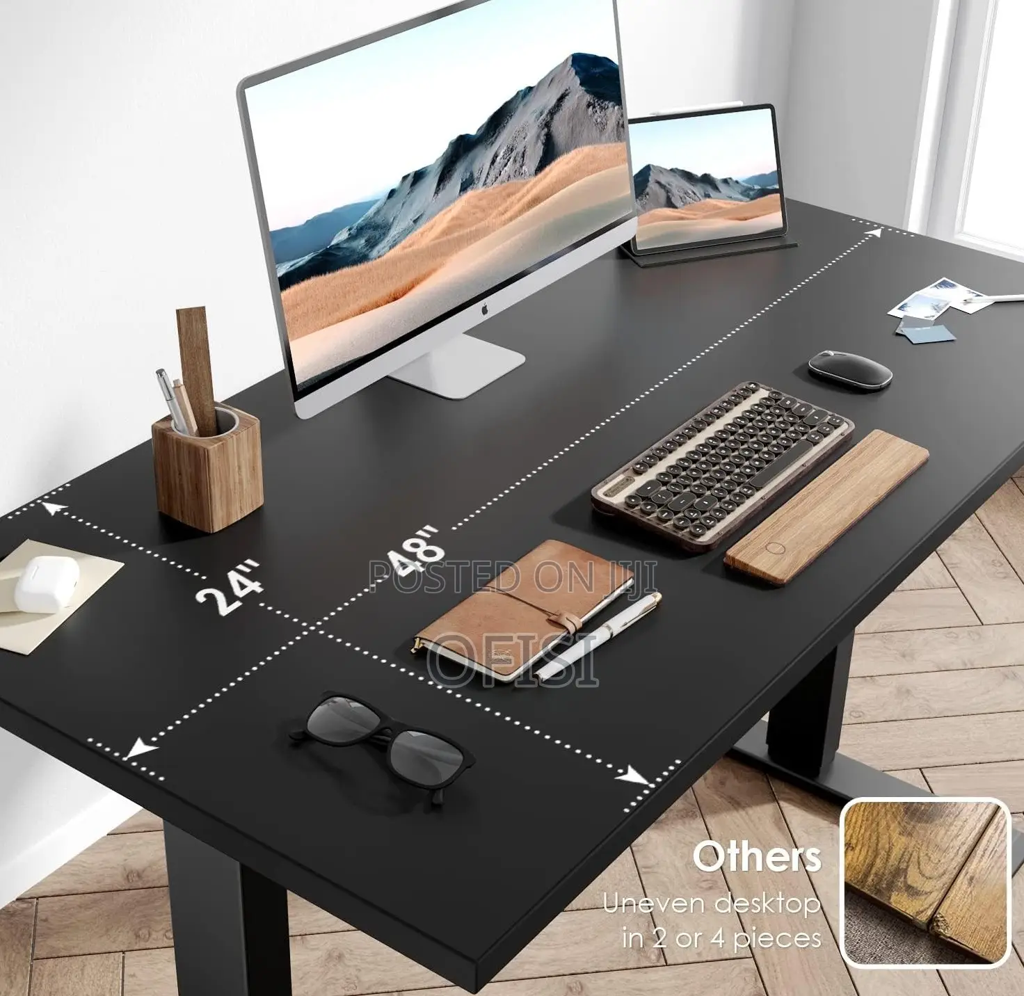 Office Desk; 180cm Height Adjustable Electric Desk