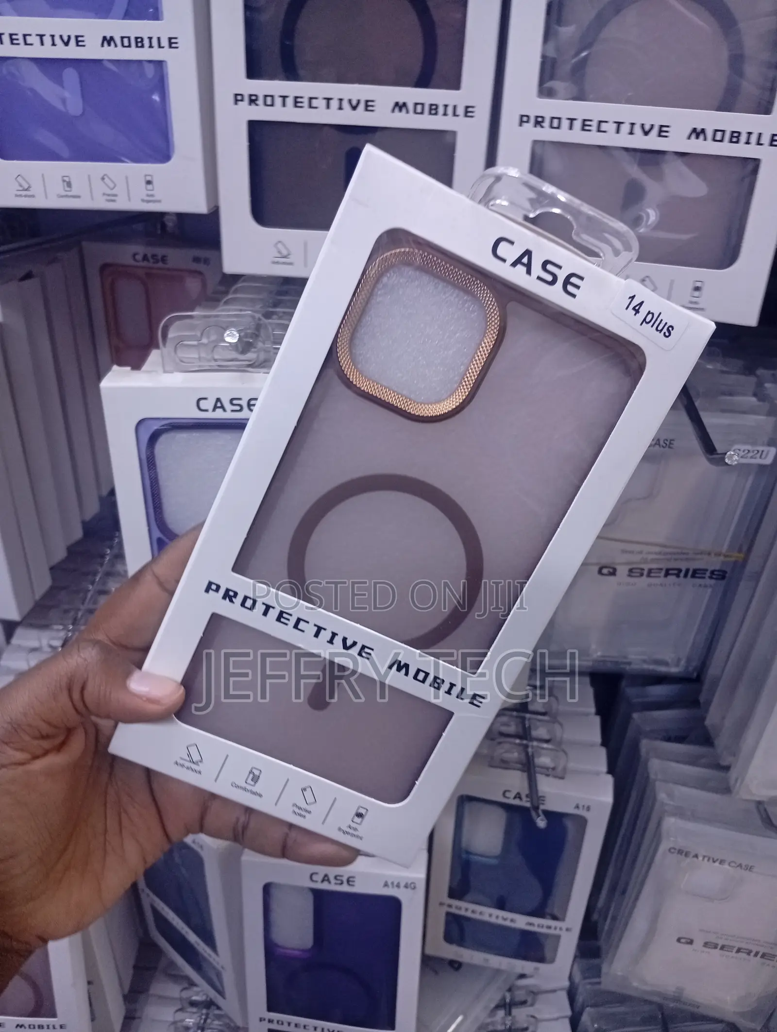 iPhone 14 Plus Translucent Frosted Back Cover