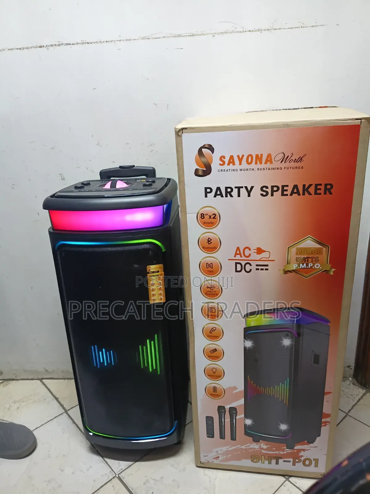 Sayona Worth 8×2 Party Speaker SHT-P01