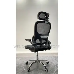 Office Chairs; Orthopedic White Office Chair With Flip Up Armrest