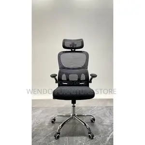 Office Chairs; Orthopedic White Office Chair With Flip Up Armrest