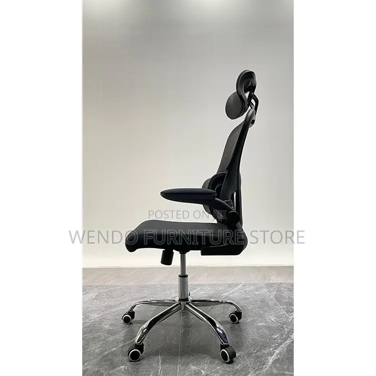Office Chairs; Orthopedic White Office Chair With Flip Up Armrest