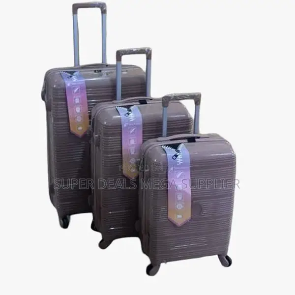 Heavy-Duty 3 in 1 Unbreakable Rubber Suitcase Briefcase Travel Bags