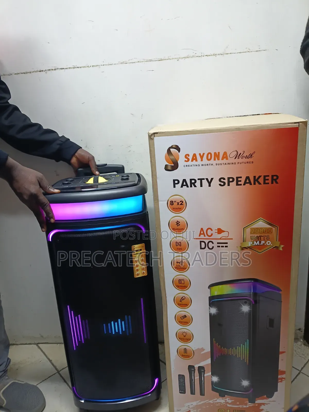Sayona SHT-P02 Portable Bluetooth Party Speaker 100W