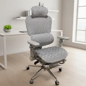 Office Chairs; White Orthopedic Office Chairs With Adjustable Footrest