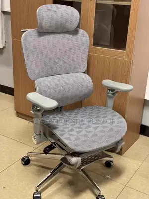 Office Chairs; White Orthopedic Office Chairs With Adjustable Footrest