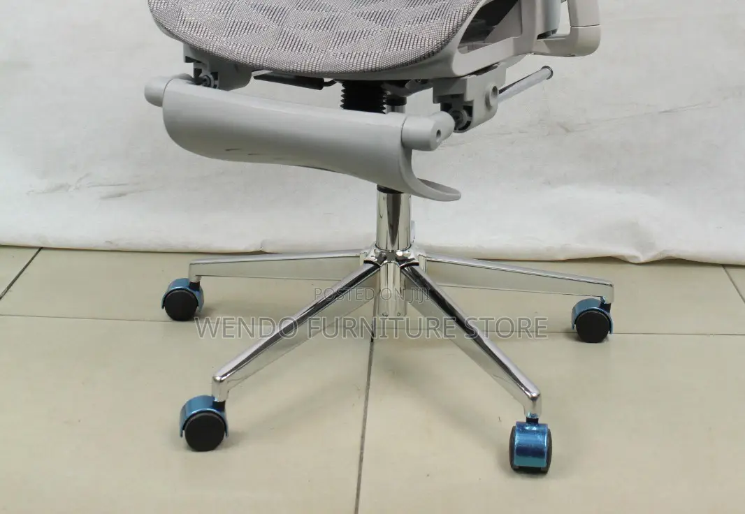 Office Chairs; White Orthopedic Office Chairs With Adjustable Footrest