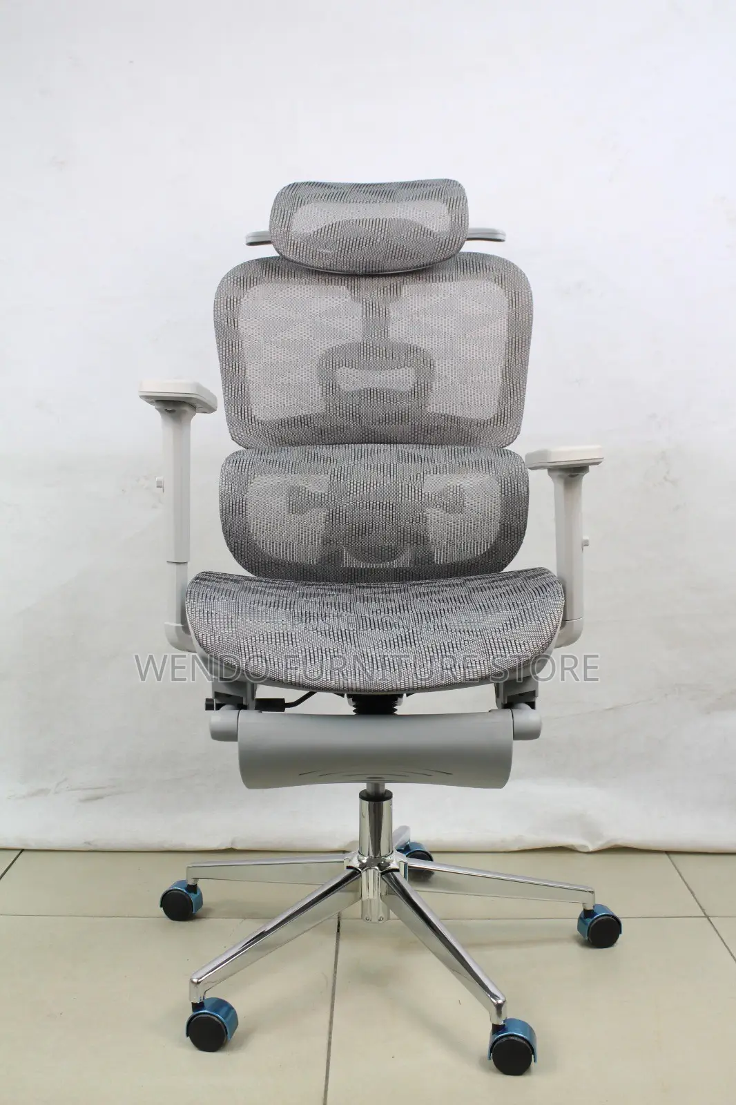 Office Chairs; White Orthopedic Office Chairs With Adjustable Footrest