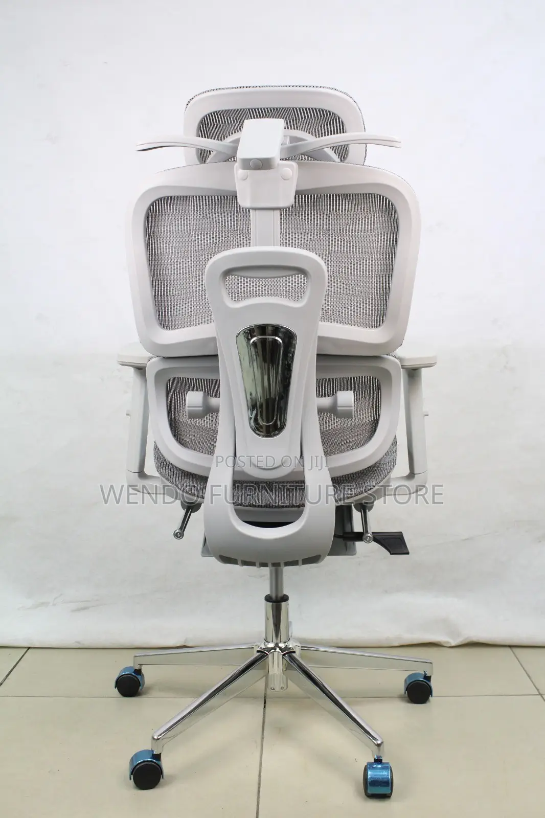 Office Chairs; White Orthopedic Office Chairs With Adjustable Footrest