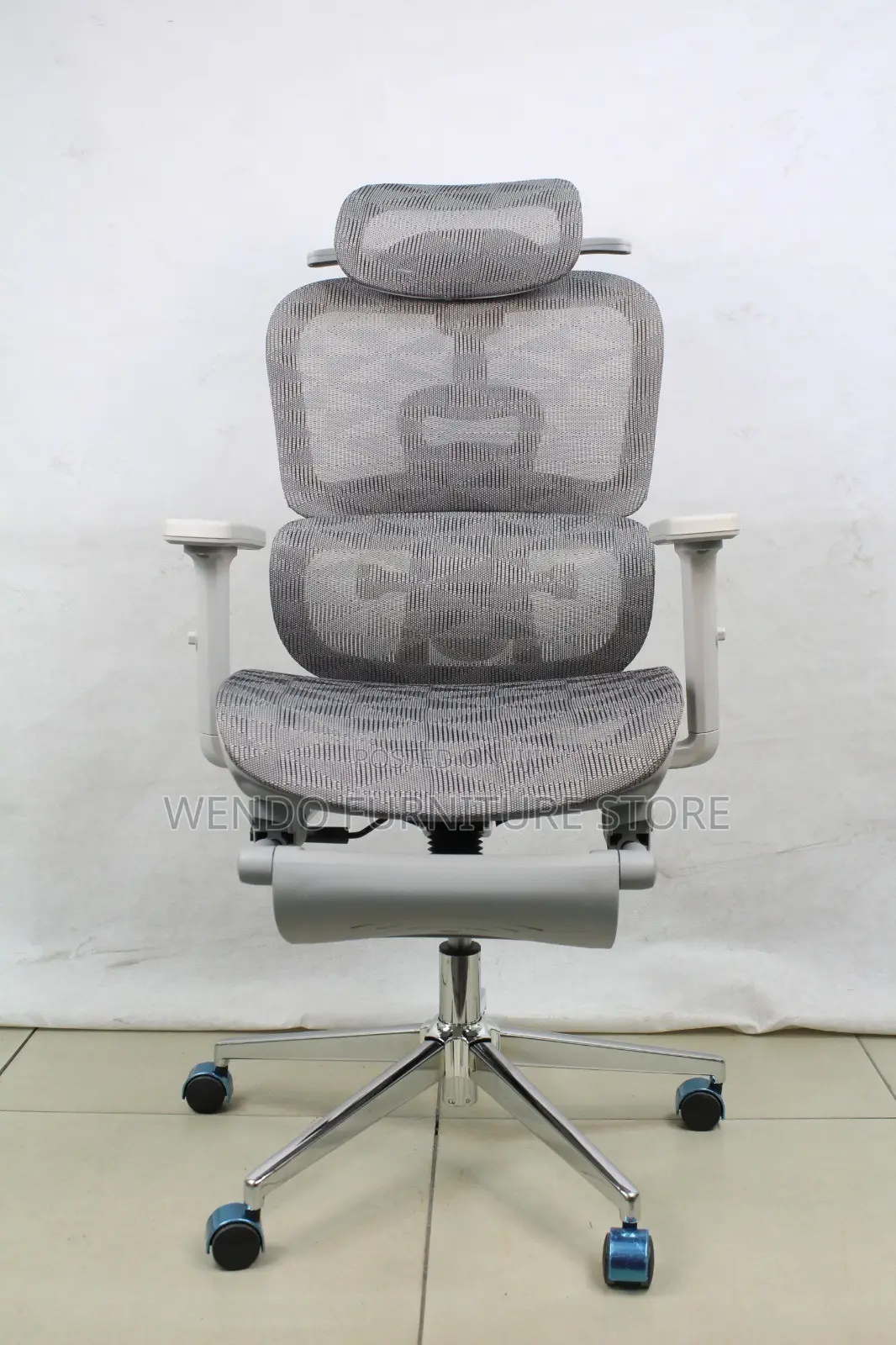 Office Chairs; White Orthopedic Office Chairs With Adjustable Footrest