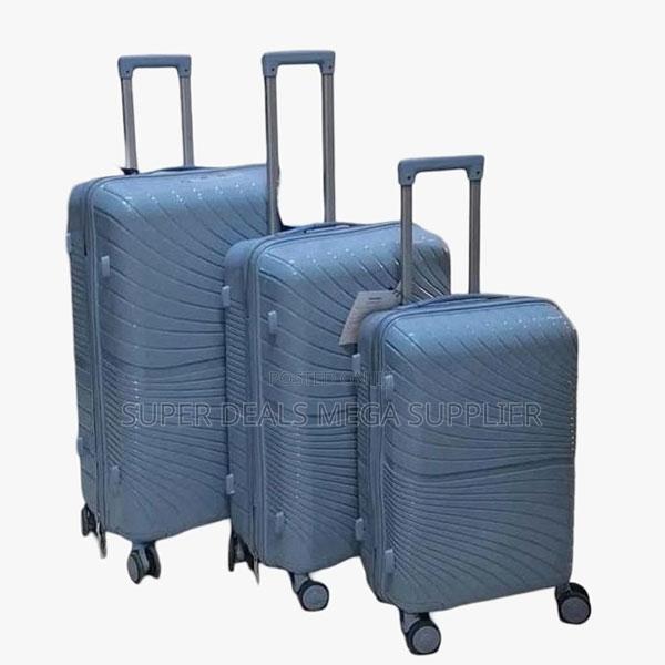 Spacious 3 in 1 Unbreakable Rubber Suitcase Briefcase Travel Bags - thumbnail 2
